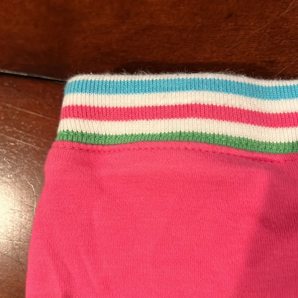 Gymboree Tennis Match Stripe Trim Pink Ruffle Skort Size 7